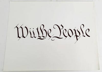 Benedetta Pignatelli (Italian, 20th Century) Wii the People, Signed on back in pencil and numbered
