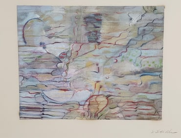 A 20th Century Mixed Media Painting on paper, Signed D. Seidl lower right margin, 7" x 8 3/4",