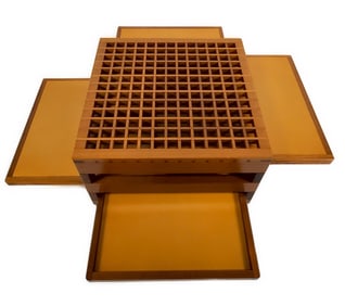 Bernard Vuarnesson Modular Coffee Table, Sculptures-Jeux Paris, France, 14" h. 21 1/2" w. 21 1/2"