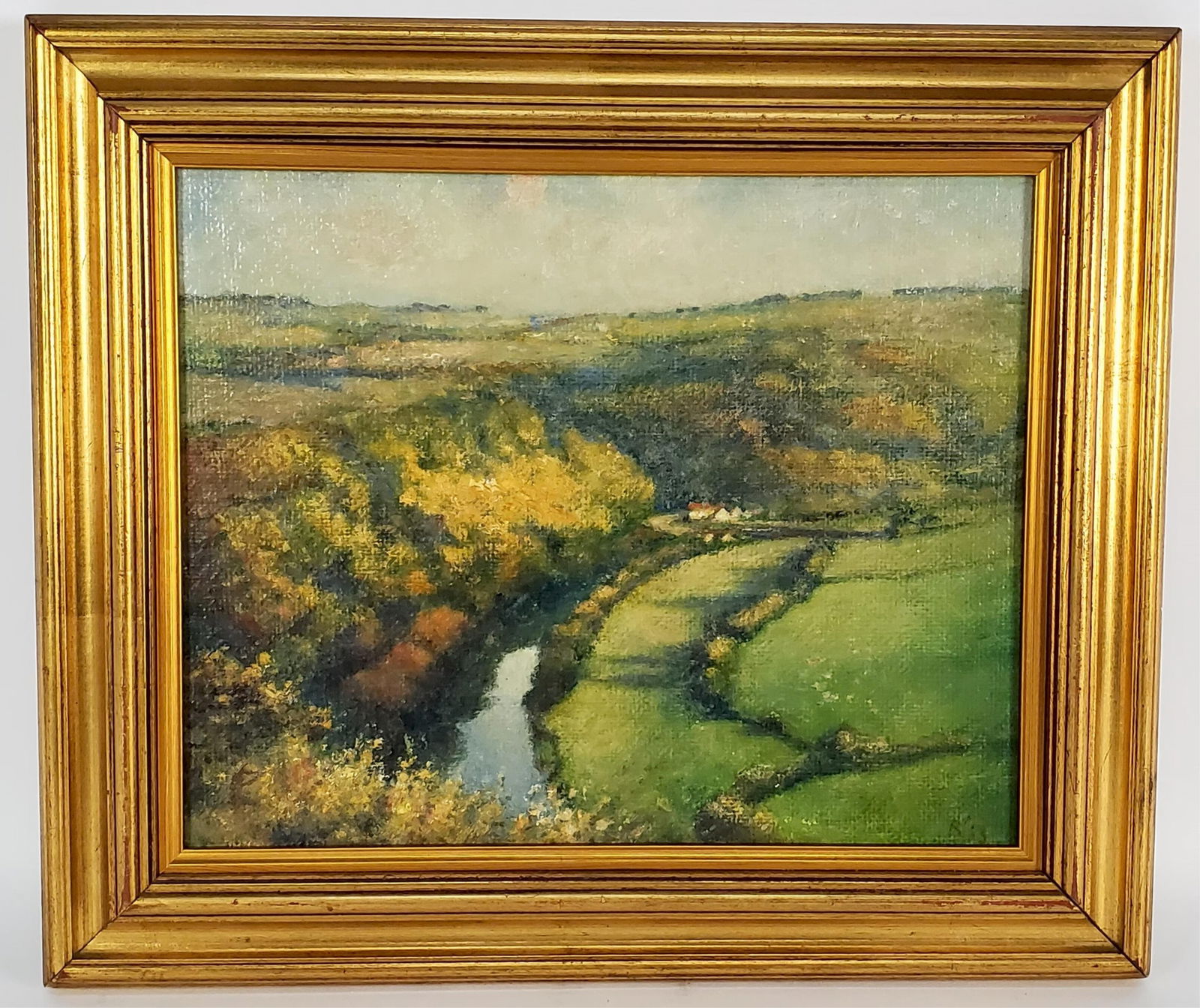 Albert Rutherston (English, 1881-1953) English Bluffs Landscape with River, Initialed R and dated, (1 of 5)