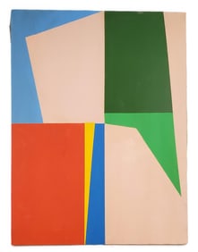 Mercedes Prado (Venezuelan, 1921-2005) Untitled, Oil on canvas, Verso Signed and dated '86, 24" x