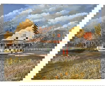 Herbert Weintraub (American, 1934-2019) Kirby's Country Market, Signed Weintraub lower right, Oil on