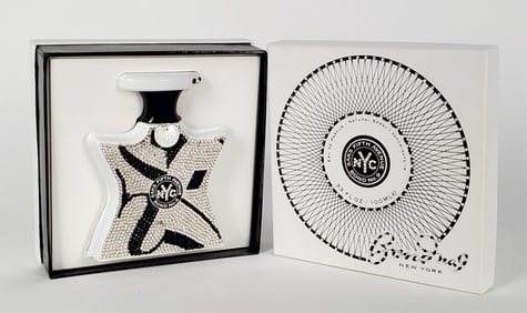 Saks Fifth Avenue Bond No.9 Perfume Bottle, 5 1/4" h. 4" w.