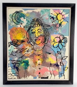 Franco Rognoni (Italian, 1913-1999) Untitled, Signed Rongoni F. lower left, Oil on board, 28 1/2" x