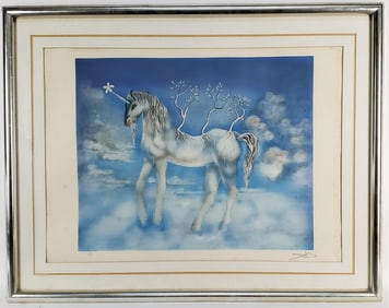 Salvador Dali (Spanish, 1904-1989) Le Licorn, Signed Dali in pencil lower right, artist's proof with