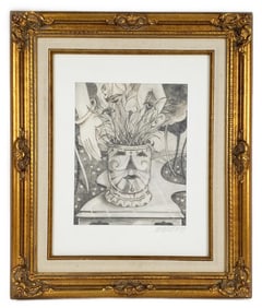 Vincent Notarile (American, 20th Century), Surrealist Still Life, Signed Vincent and dated '99 lower