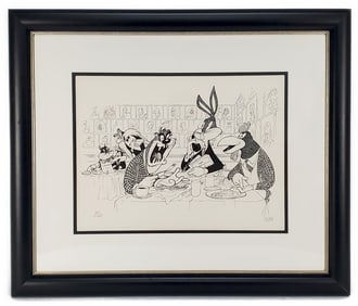 Albert Hirschfeld (American, 1903-2003) After the Show Lithograph