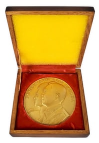 Ferdinand and Imelda Marcos Commemorative Inaugural Bronze Medallion from December 30, 1965,