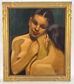 Dean Cornwell (American, 1892-1960) Reflection, Signed Dean Cornwell lower right, Oil on canvas on