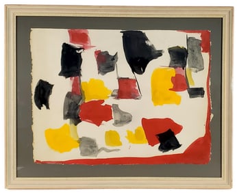 Esteban Vincente (Spanish, 1903-2001) Untitled, Signed and dated 1955 in pencil lower right,