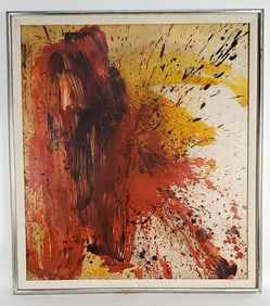 Edvins Strautmanis (Latvian/American, 1933-1992) Abstraction, Signed and dated 1979 on back, 36" x