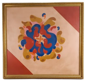 Paul Reed (American, 1919-2015) Untitled, Signed, dated 1963, and inscribed #12C, 30" x 32",