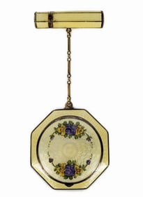 Vintage Art Deco Ladies Compact and Lipstick