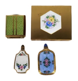 Group of Four Vintage Compacts and Perfumes