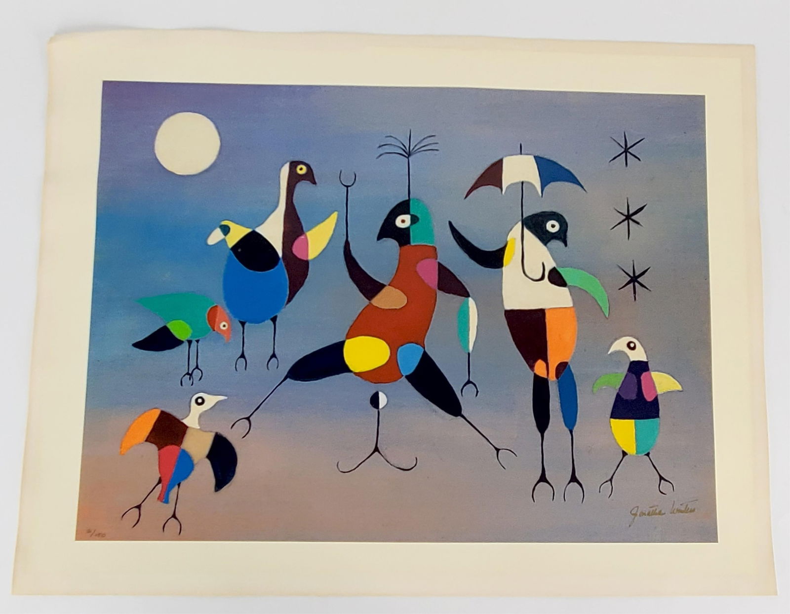 Jonathan Winters (American, 1925-2013) Umbrella Dancer, Signed, numbered 31/150, silkscreen on (1 of 4)