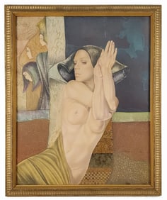 Gabriel Meiring (South African, b.1946) Meditation, Signed lower right, Verso Signed and titled, 19