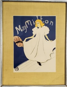 Henri de Toulouse Lautrec (French, 1864-1901) May Milton, Color Lithograph, Plate Signed, Sheet-12