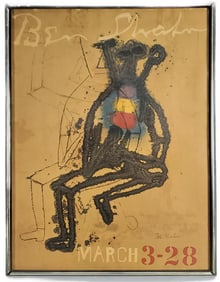Ben Shahn (Lithuanian/American, 1898-1969) Vintage Exhibition Color Poster, c.1964-65, 26 3/4" x 20