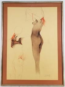 Bruno Bruni (Italian, b.1935) Two Nudes, Lithograph, Signed and Numbered 430/1000 in pencil,