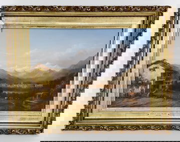 A 19th Century Oil on Canvas Painting of a View of Juva, Finland