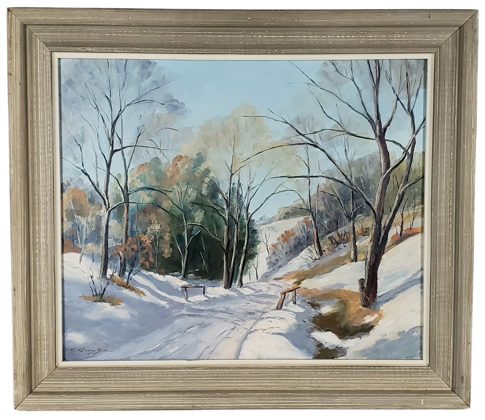 C. Curry Bohm (American, 1894-1971) Winter Landscape Painting (1 of 5)