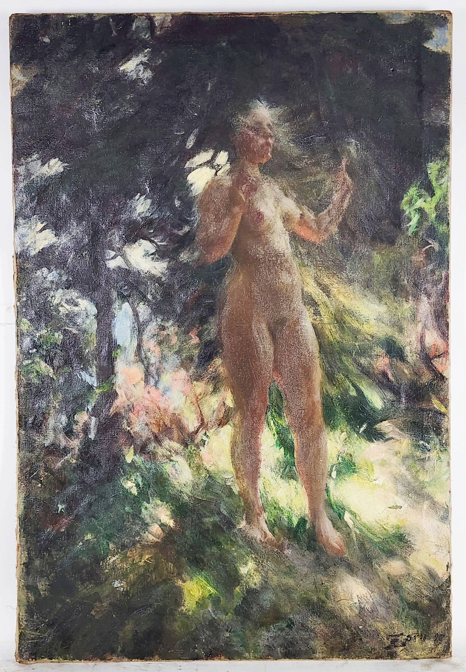 Anders Zorn (Swedish, 1860-1920) Attributed to, Nude Woman in Forest Landscape, Signed Zorn and (1 of 14)