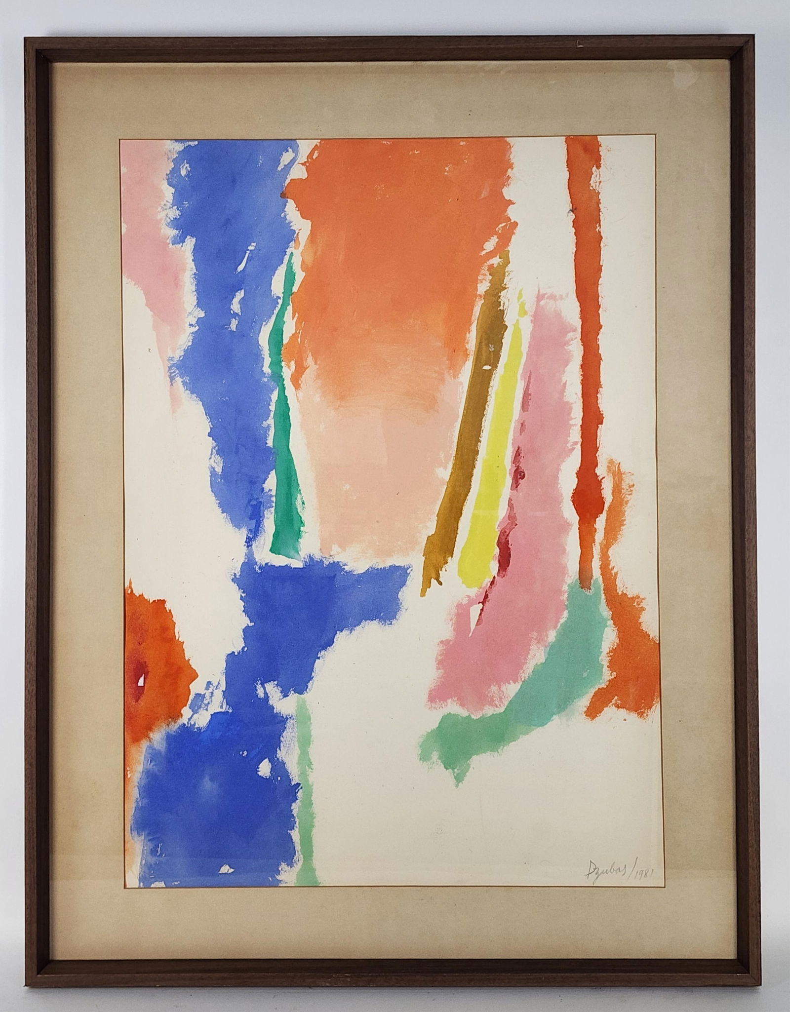 Friedel Dzubas (German, 1915-1994) Untitled, Watercolor on paper, Signed Dzubas and dated 1981 in (1 of 4)
