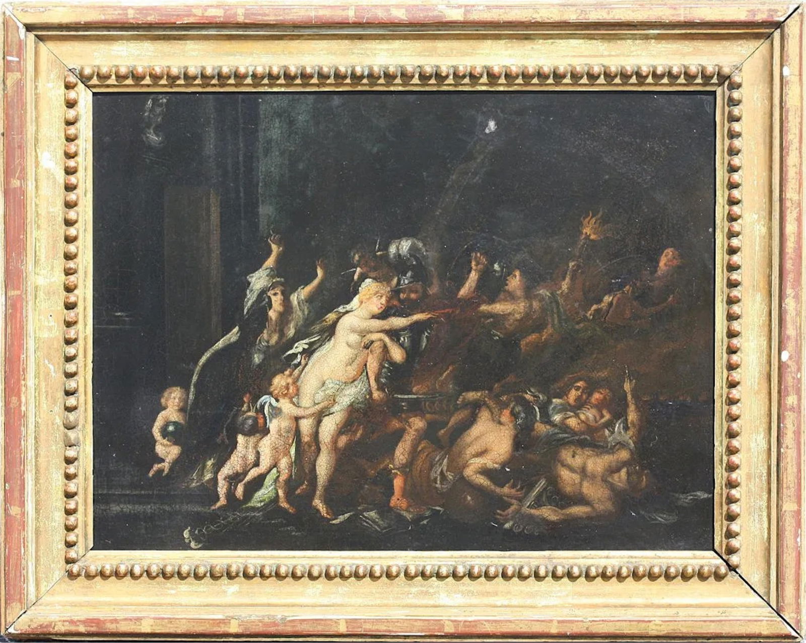 European School, (Late 17th/Early 18th Century), Untitled, (probably Mars and Venus),unsigned, oil (1 of 5)