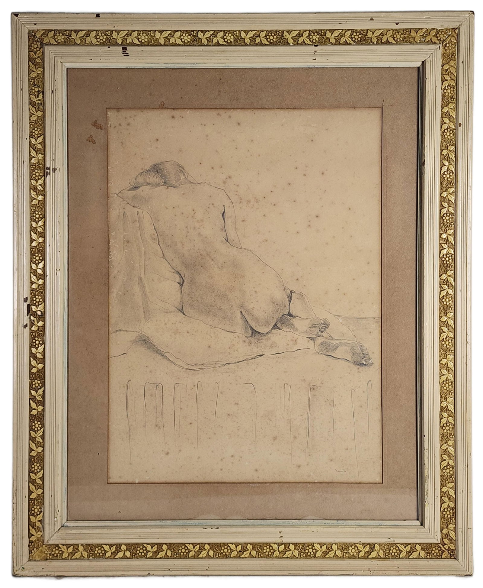 Thomas Hart Benton (American, 1899-1975) Attributed to, Figurative Study of a Nude Female, Pencil on (1 of 7)