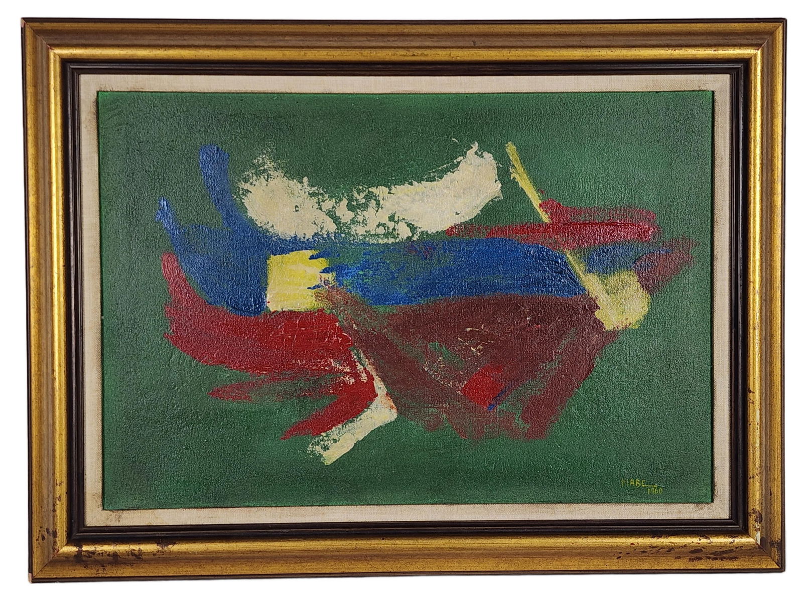 Manabu Mabe (Japanese/Brazilian 1924-1997) Untitled, Oil on Canvas, Signed Mabe and dated 1960 lowe (1 of 5)