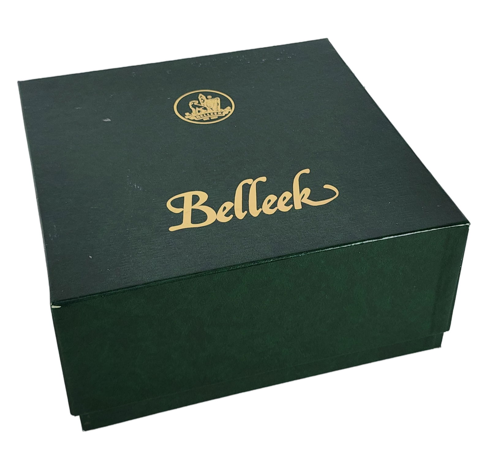 Belleek Lace Porcelain Bowl with flower buds, in presentation box, underside marked, 3 1/4" h. 8": Belleek Lace Porcelain Bowl with flower buds, in presentation box, underside marked, 3 1/4" h. 8" dia., in good condition.