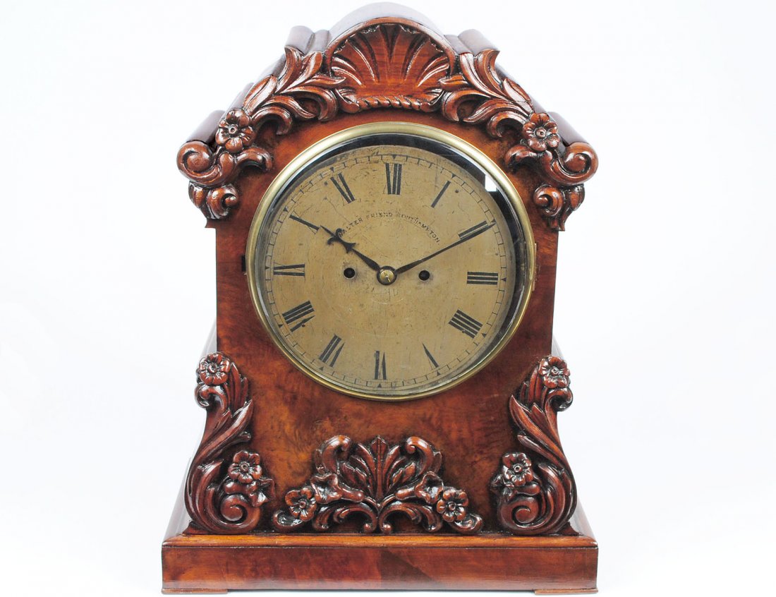 REGENCY CARVED WOOD MANTEL CLOCK Jun 03, 2013 AGOPB in FL