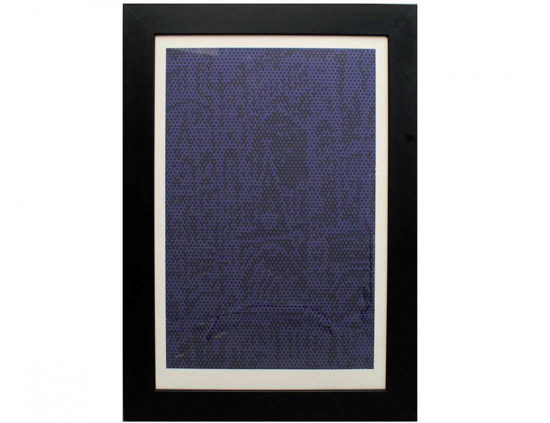 ROY LICHTENSTEIN (American. 1923-1997): "Cathedral #6". From the Cathedral Series, 1969. Signed and dated '69 l/r margin, numbered 24/75. Verso bears Gemini, G.E.L., Los Angeles stamp. Lithograph in Colors on Arjomari Paper. Image measuring