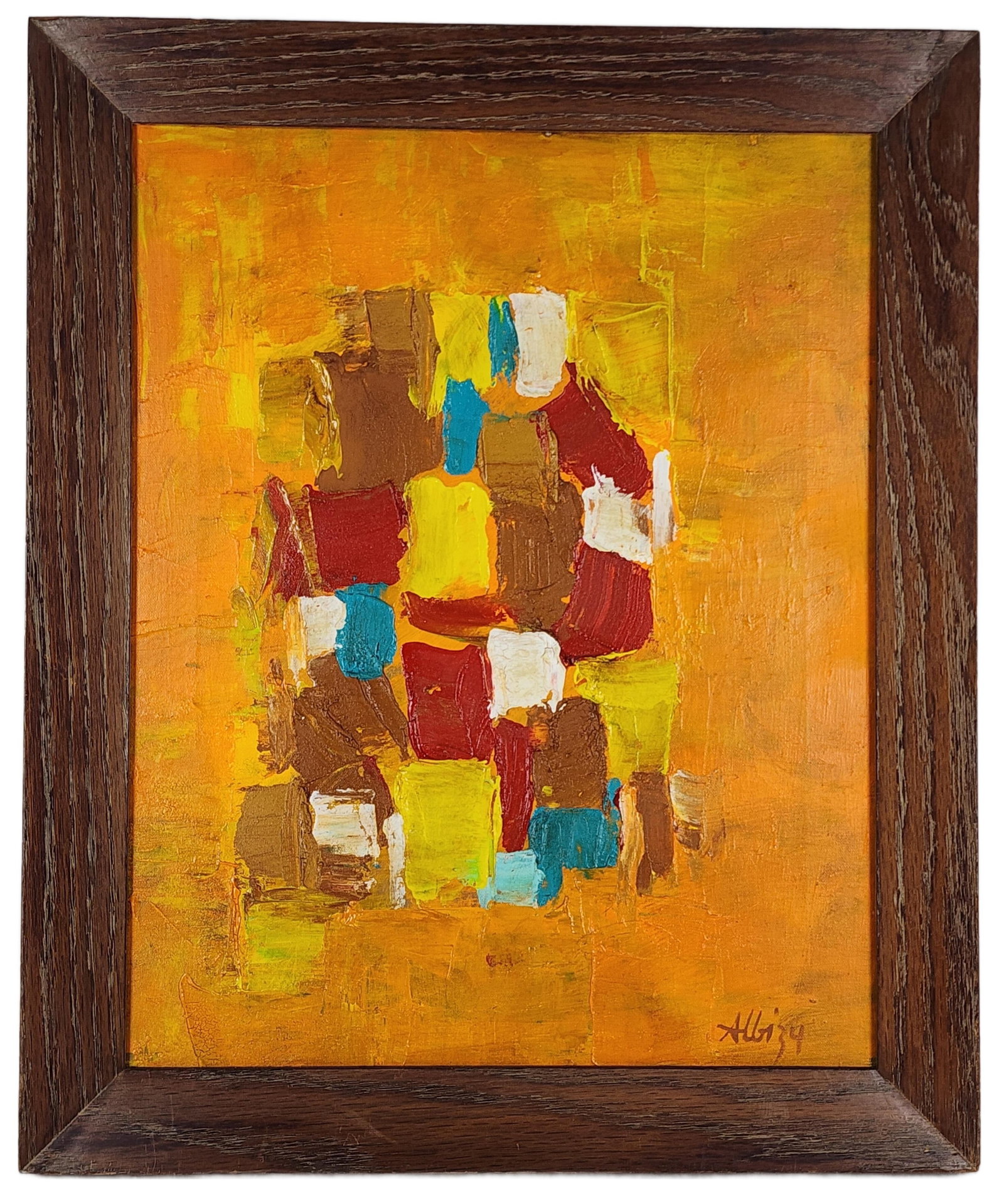Olga Albizu (Puerto Rican, 1924–2005) Sin Titulo, Signed Albizu lower right, Oil on canvas, (1 of 9)