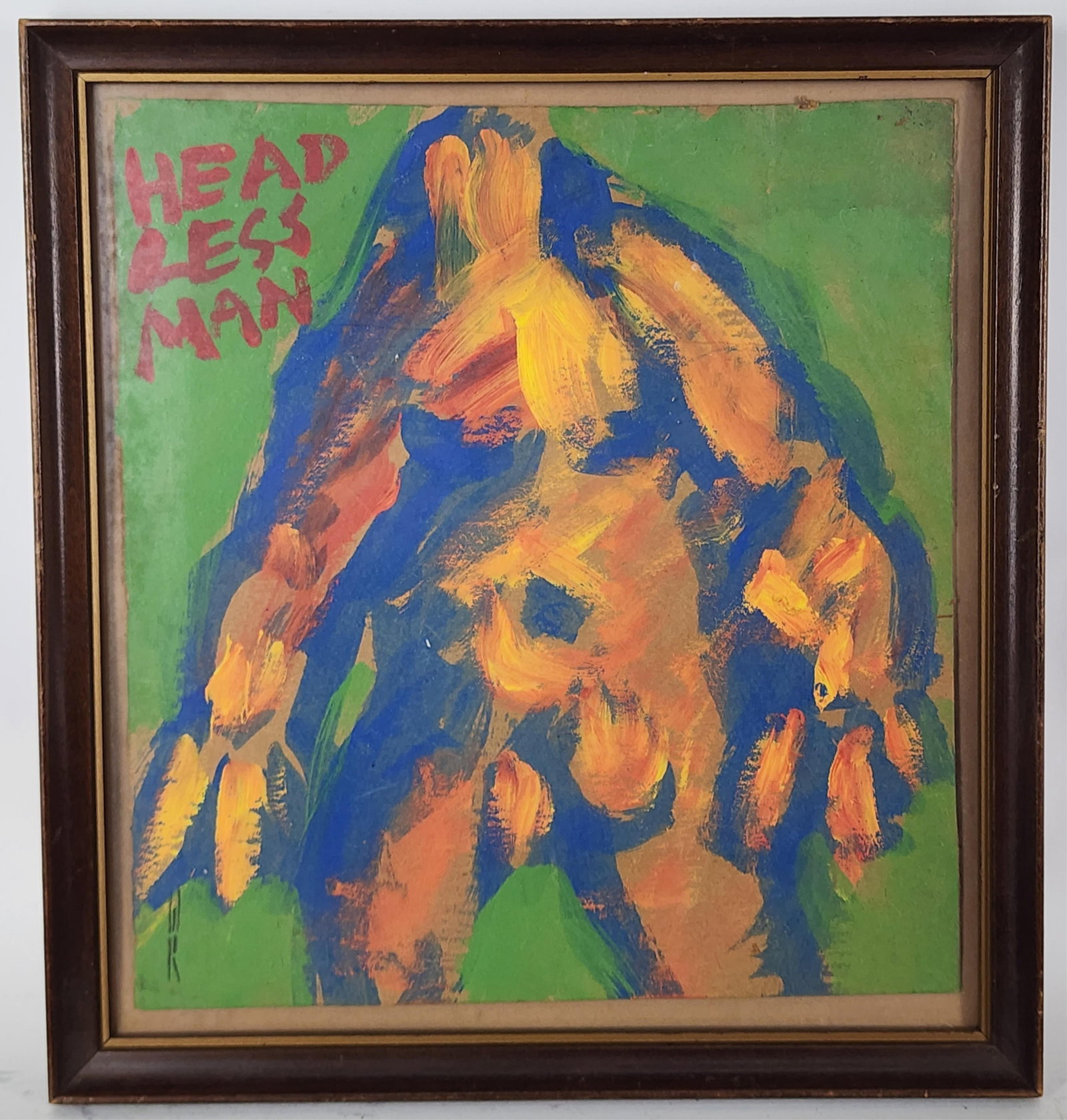 Wesley Rusnell (American/New Mexico, 1934–2023) Headless Man, Signed WR lower left, Mixed (1 of 4)