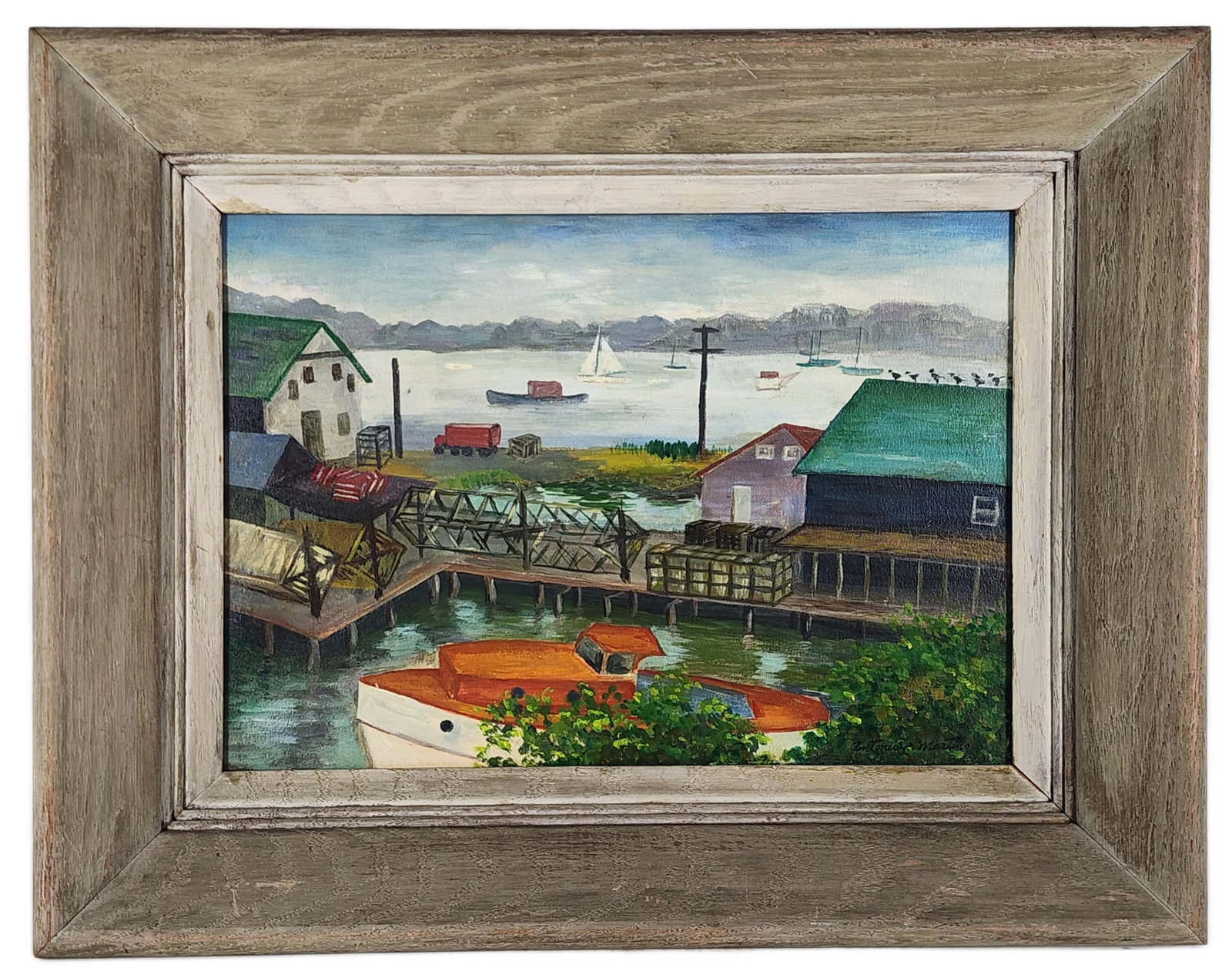 Antonio Pietro Martino (American, 1902–1988) , Gloucester Marine Scene, Signed Antonio Martino (1 of 7)