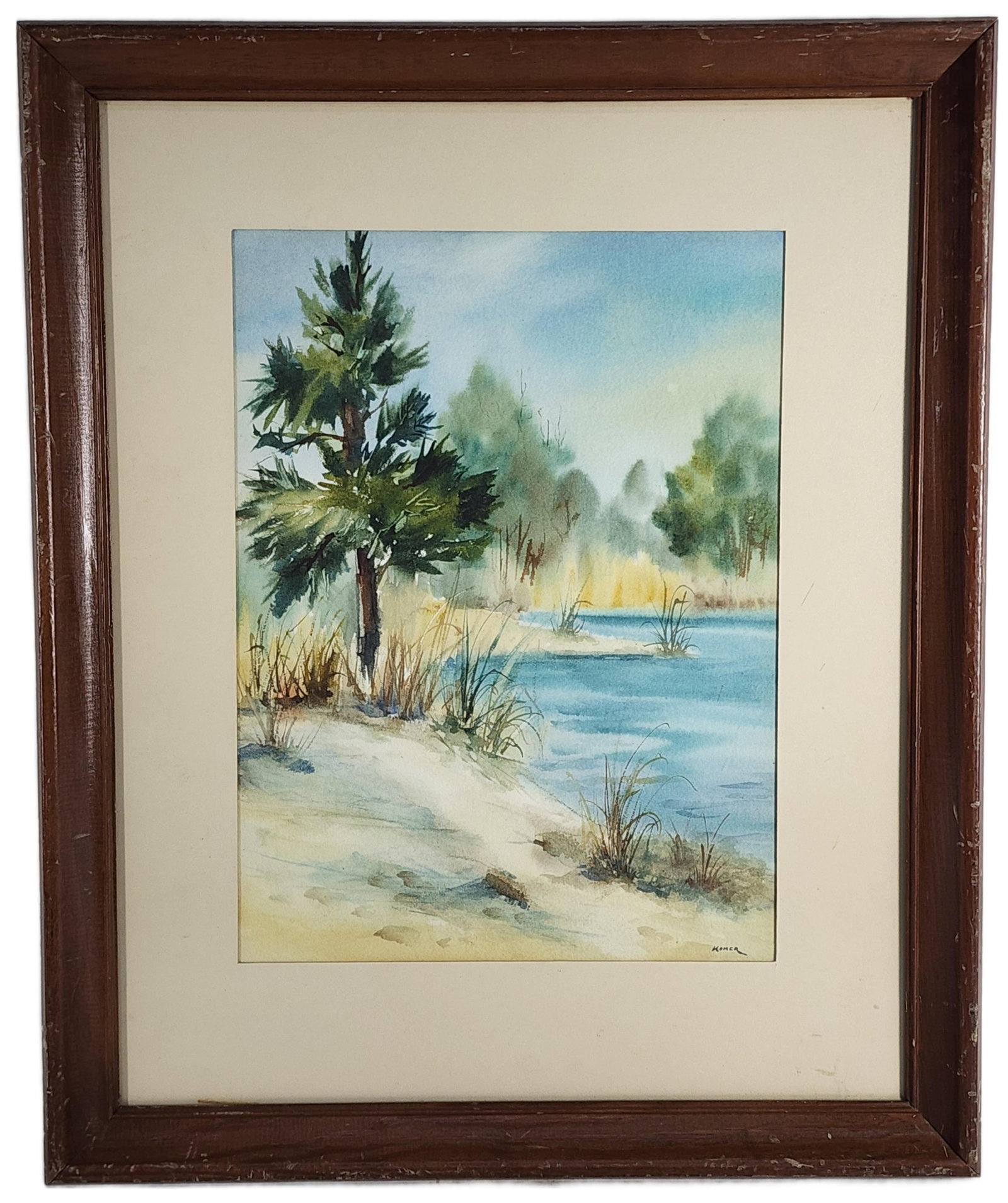 After Winslow Homer (American, 1836-1910) Landscape, Signed Homer lower right, Watercolor on paper, (1 of 5)