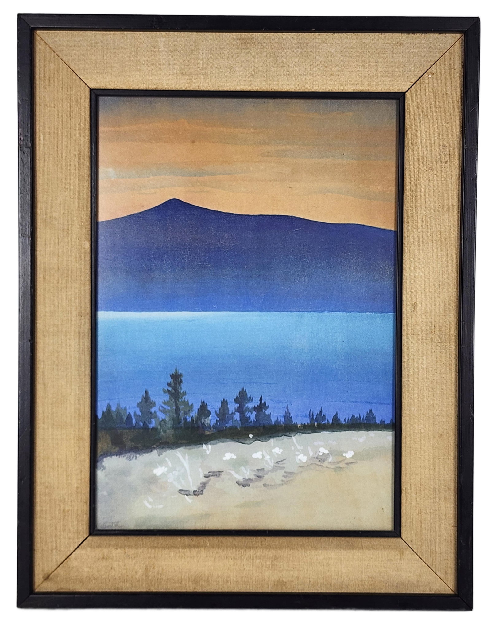 Chiura Obata (Japanese, 1885–1975) Evening Glow of Mono Lake, High Sierra, Yosemite, c.1930, (1 of 7)