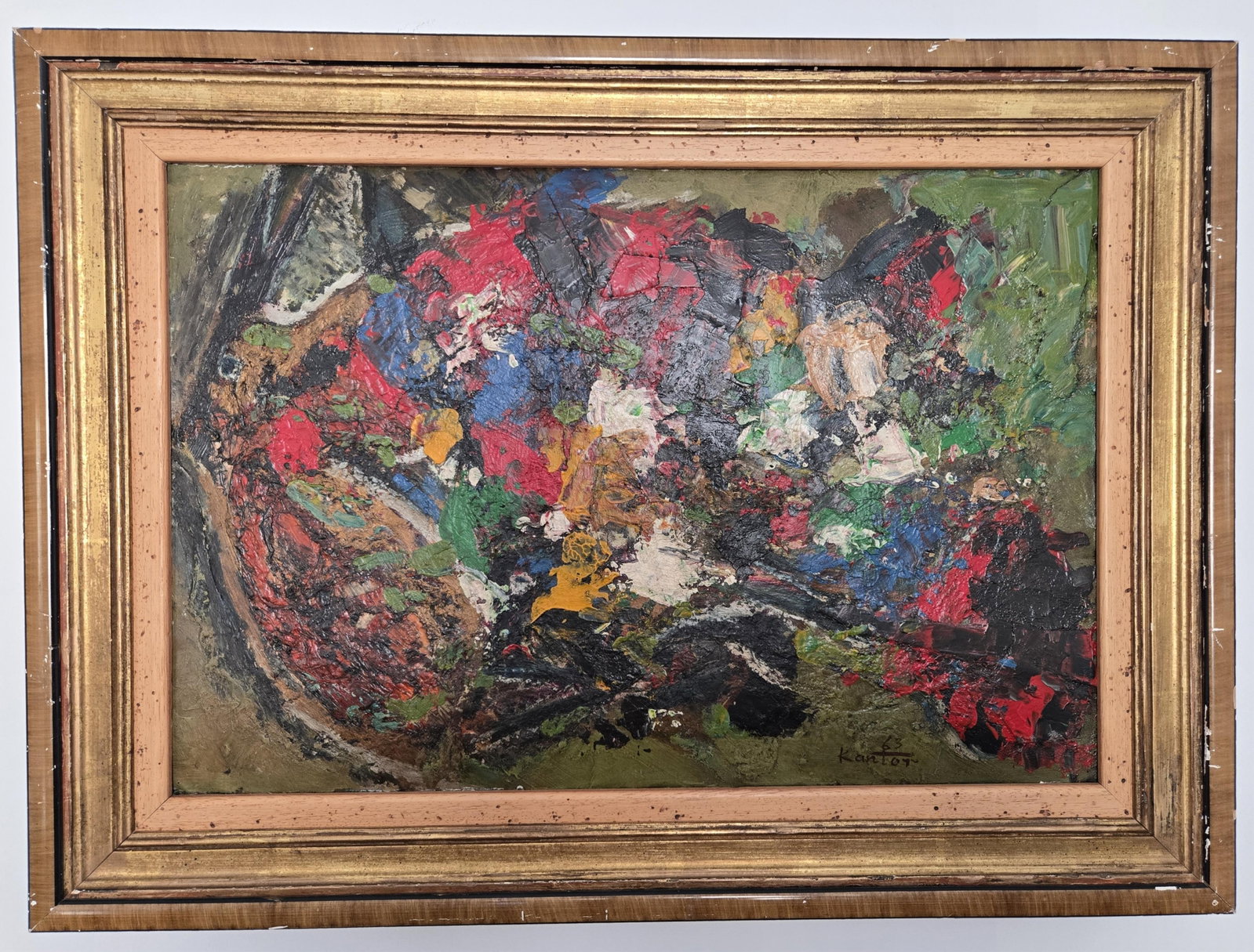 Tadeus Kantor (Polish, 1915-1990) Abstract Composition, Signed and dated '63 lower right, Oil on (1 of 4)