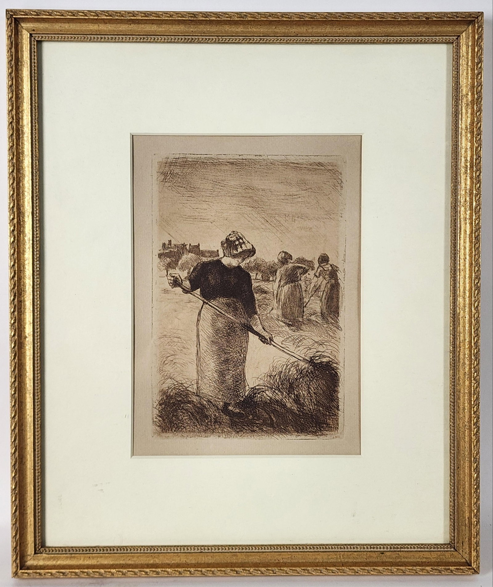 Camille Pissarro (French, 1830-1903) Les Faneuses (Haymakers), Etching, From the edition issued for (1 of 6)