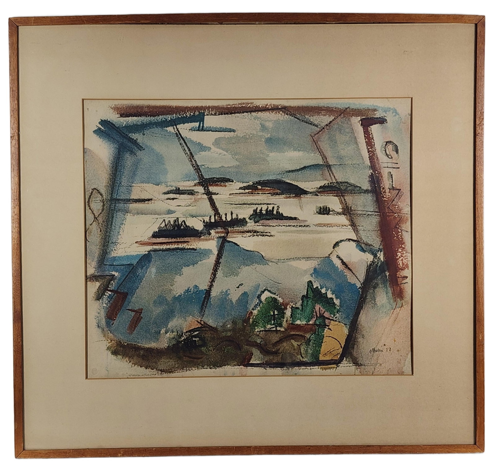 John Marin (American, 1870–1953) Maine Islands, Collotype Print, c.1936, Sight-16 1/2" x 19 (1 of 4)