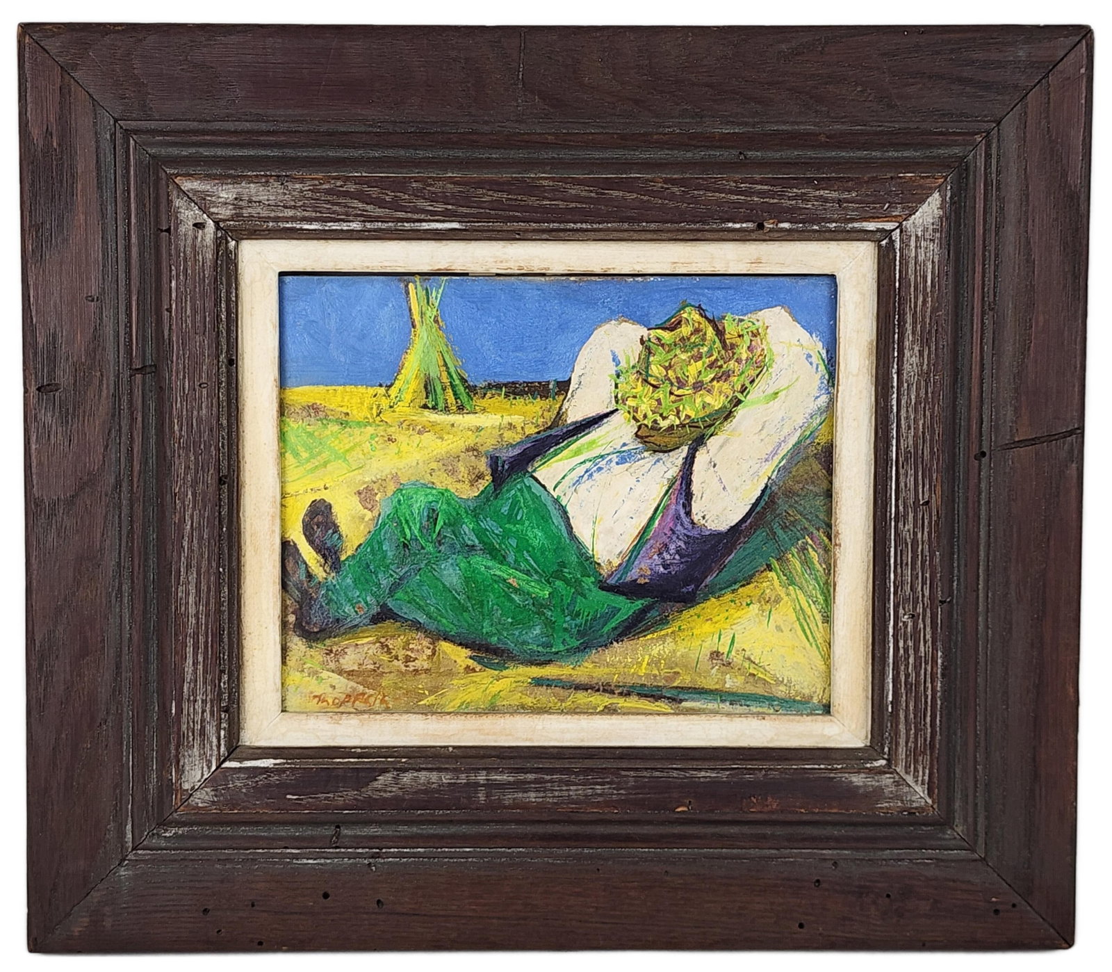 William Gropper (American,1897–1977) At Rest, Signed Gropper lower left, Oil on board, 7" x (1 of 6)