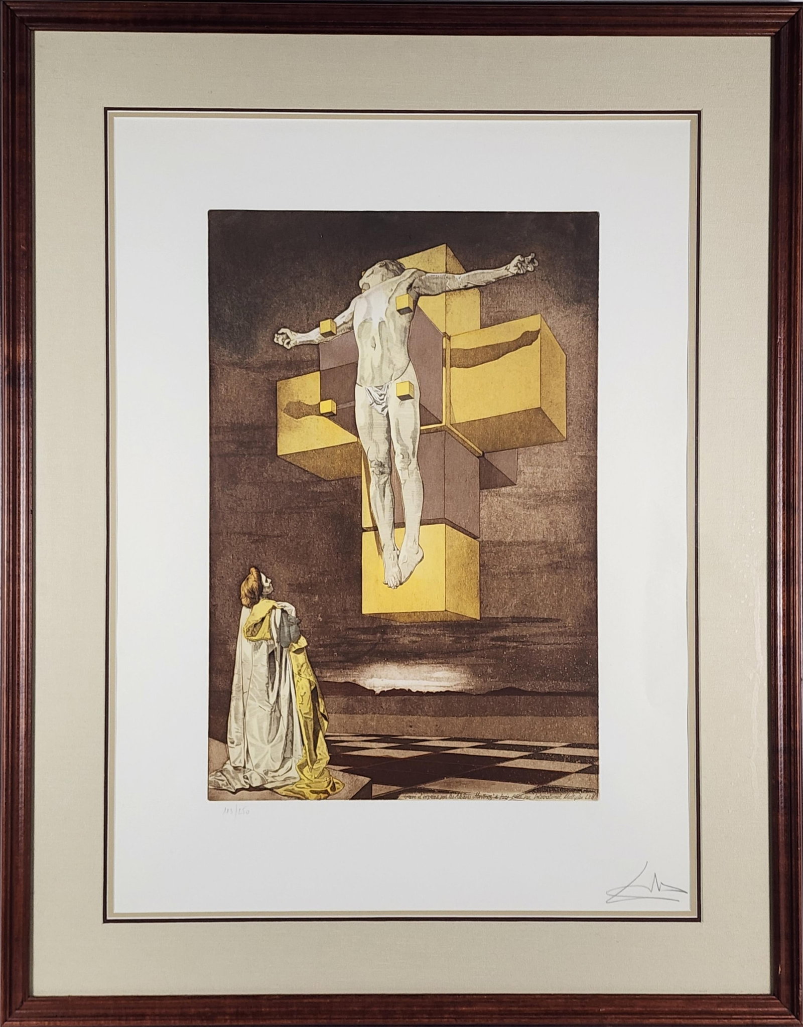 Salvador Dali (Spanish, 1904-1989) Crucifixion, Signed Dali in pencil and numbered 113/250 in the (1 of 5)