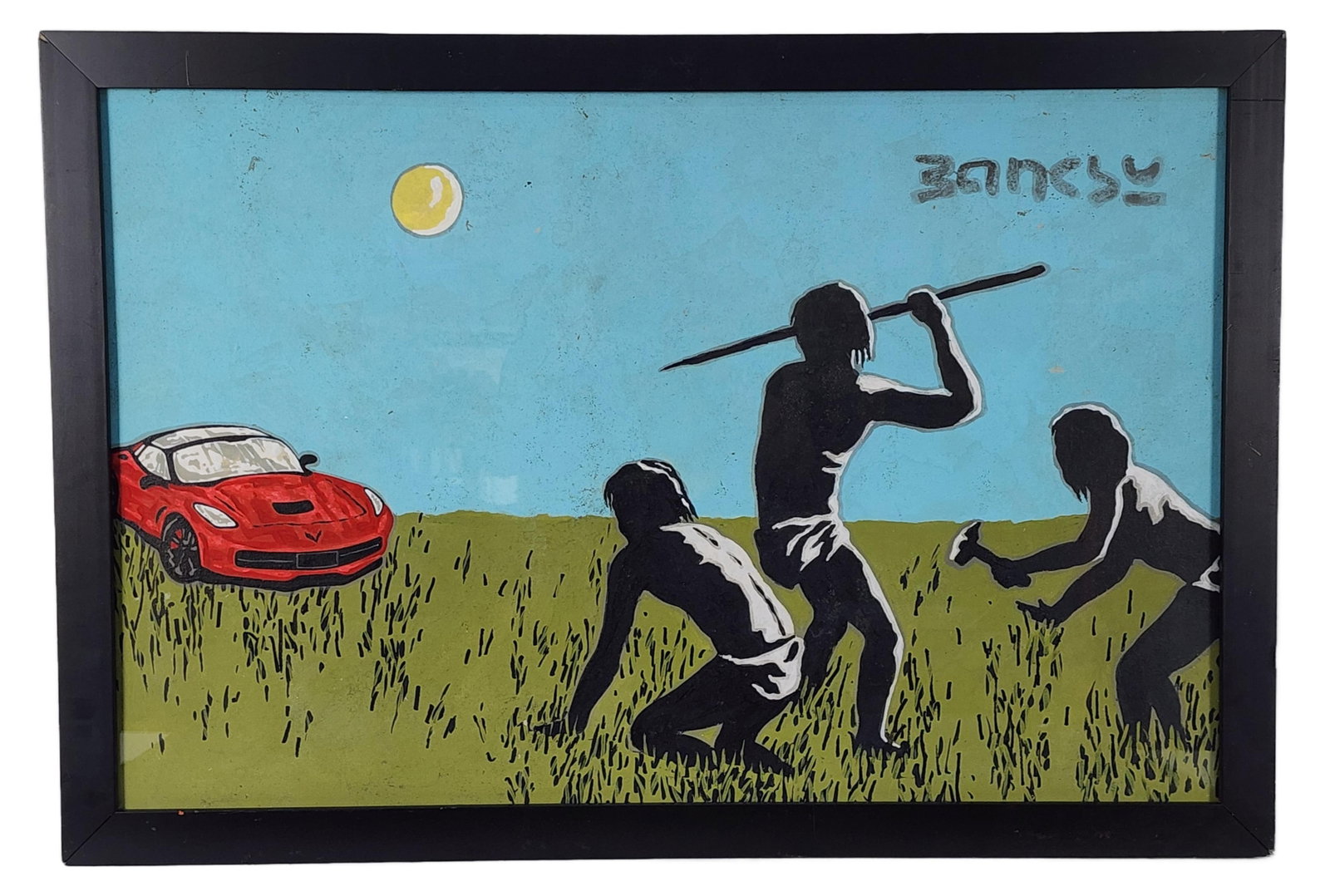 After Banksy (English, b.1974) Trolley Hunters, Screenprint, Sight-20 1/2" x 31 3/4", Framed-23 1/2" (1 of 5)