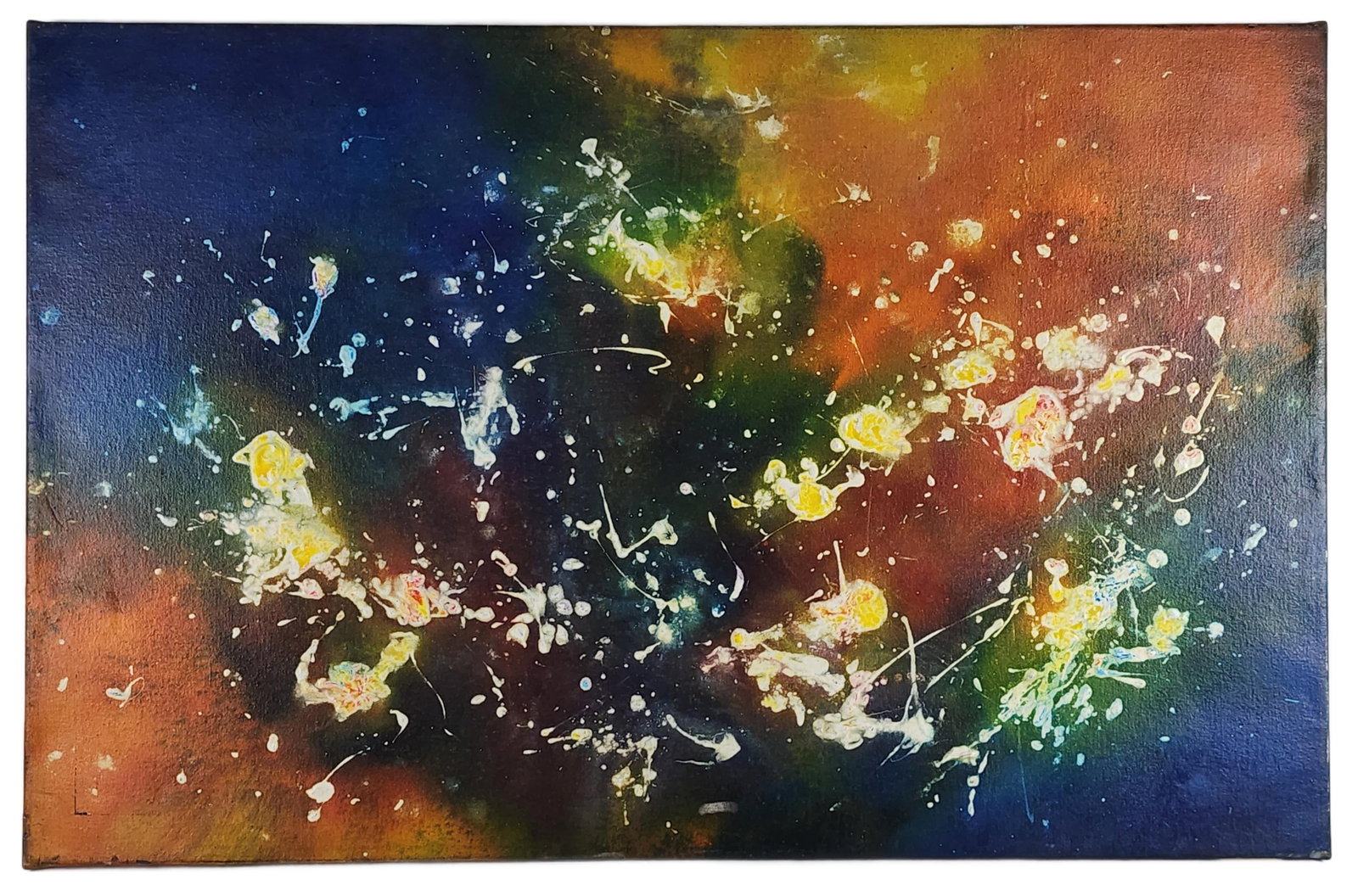 Gerald A. Pogach (American/Philadelphis, 1929-1990's) Abstract Composition, back Signed, dated 1986 (1 of 4)