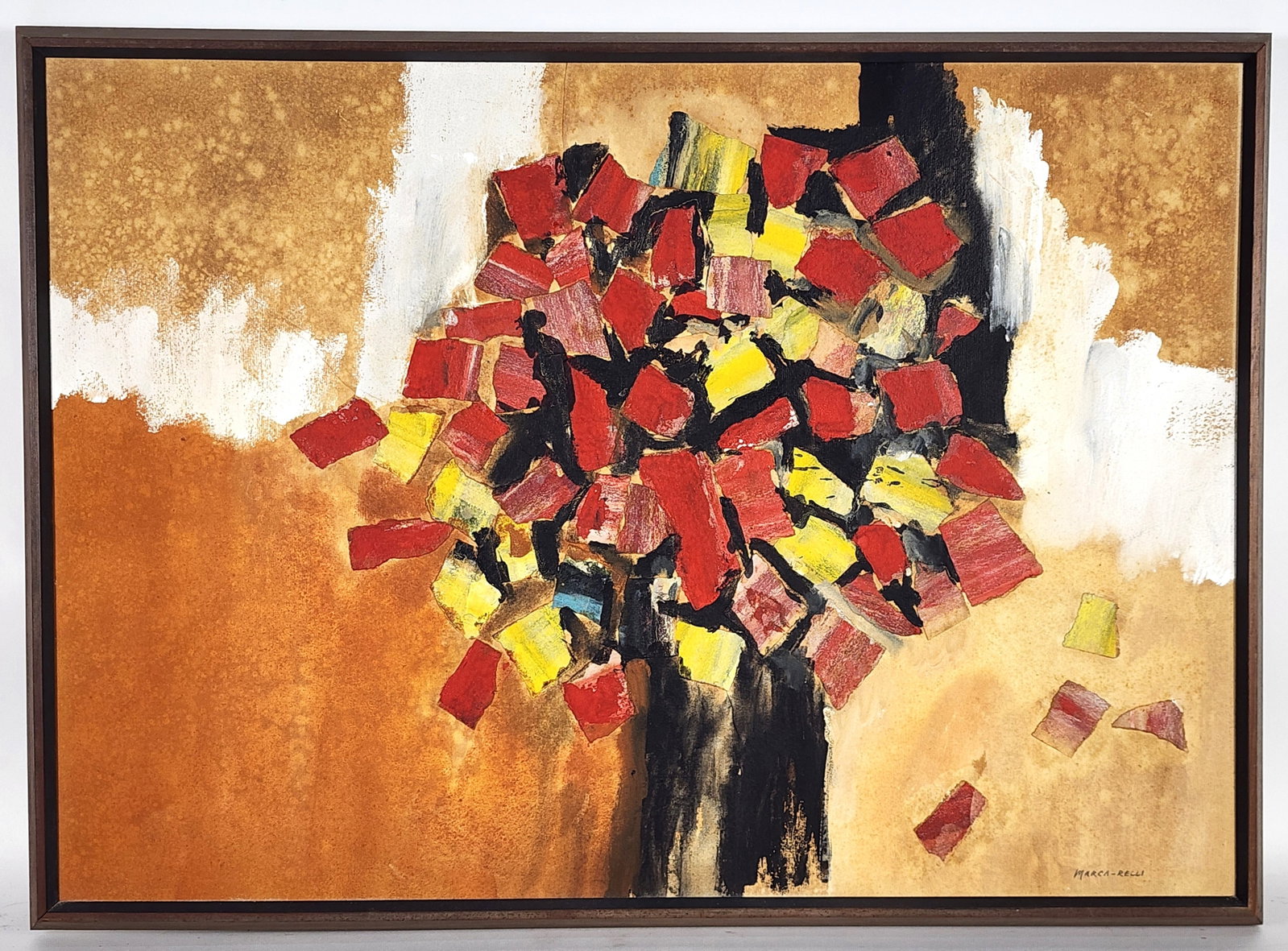 Conrad Marca-Relli (American, 1913-2000) Untitled, Signed Marca-Relli lower right, Mixed Media on (1 of 6)