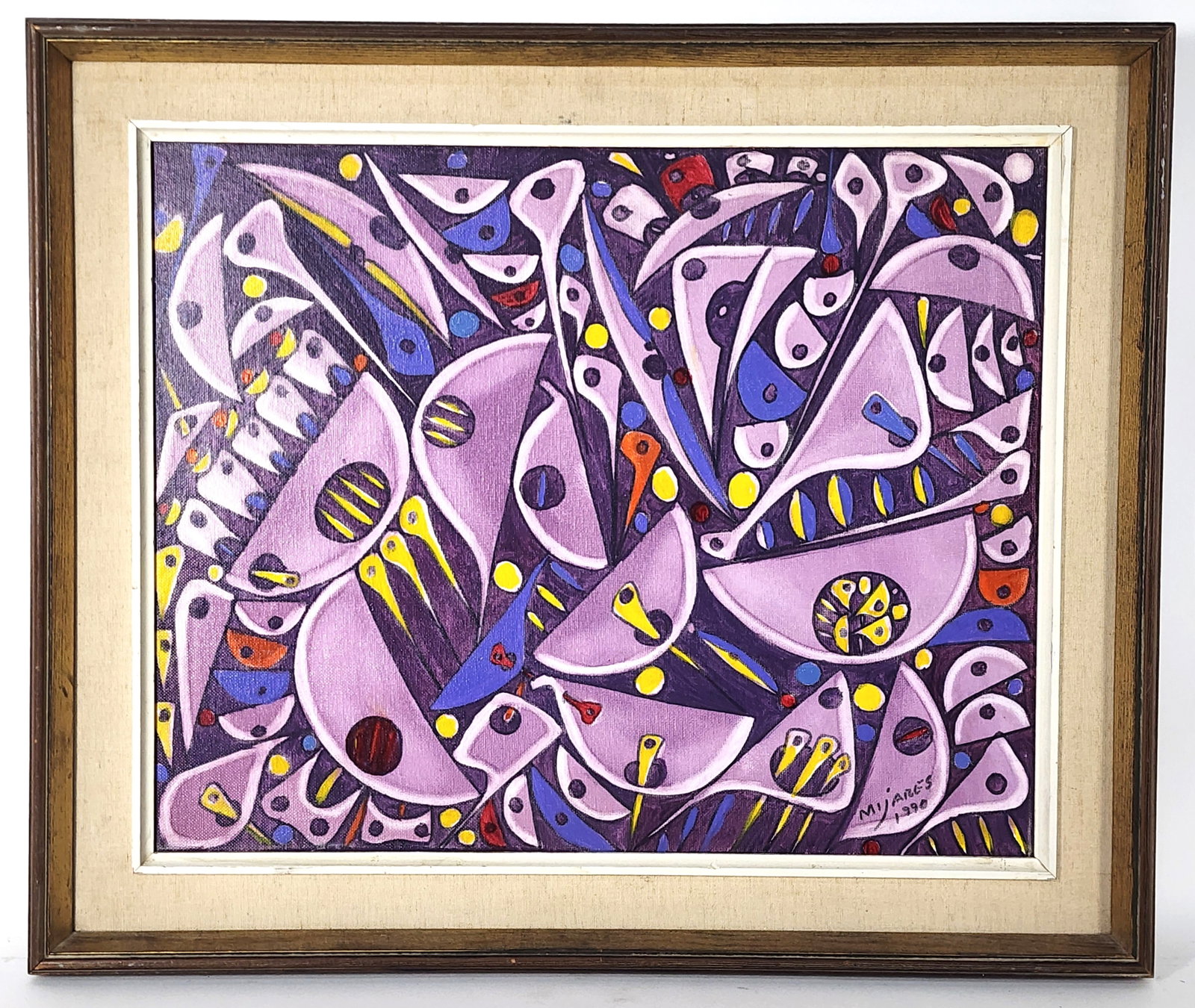 Jose Mijares (Cuban, 1921-2004) Untitled, Signed Mijares and dated 1990 lower right, Oil on canvas (1 of 5)
