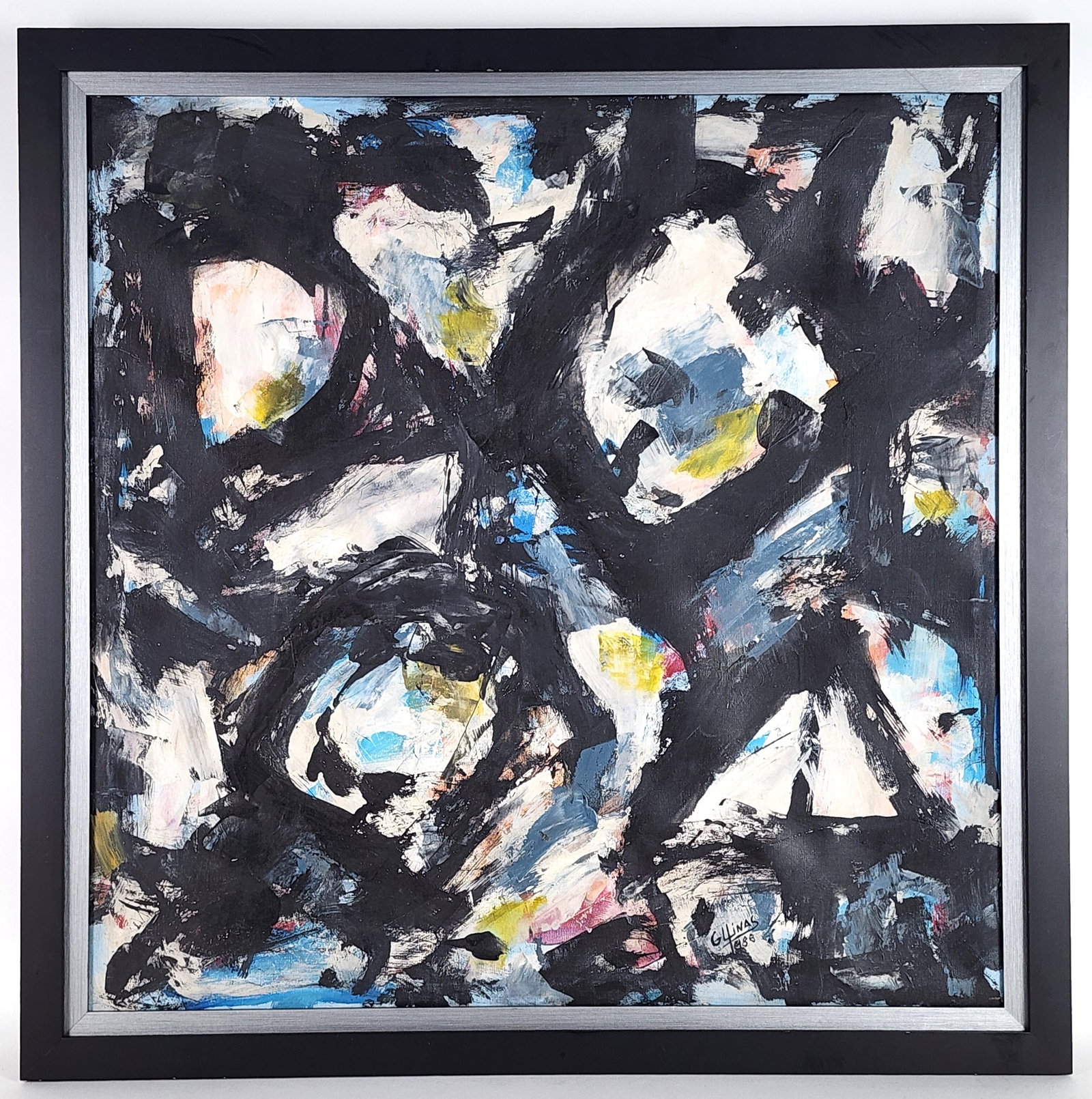 Guido Llinas (Cuban, 1923-2005) Untitled, Signed G. Llinas and dated 1988, Mixed Media on canvas, (1 of 4)