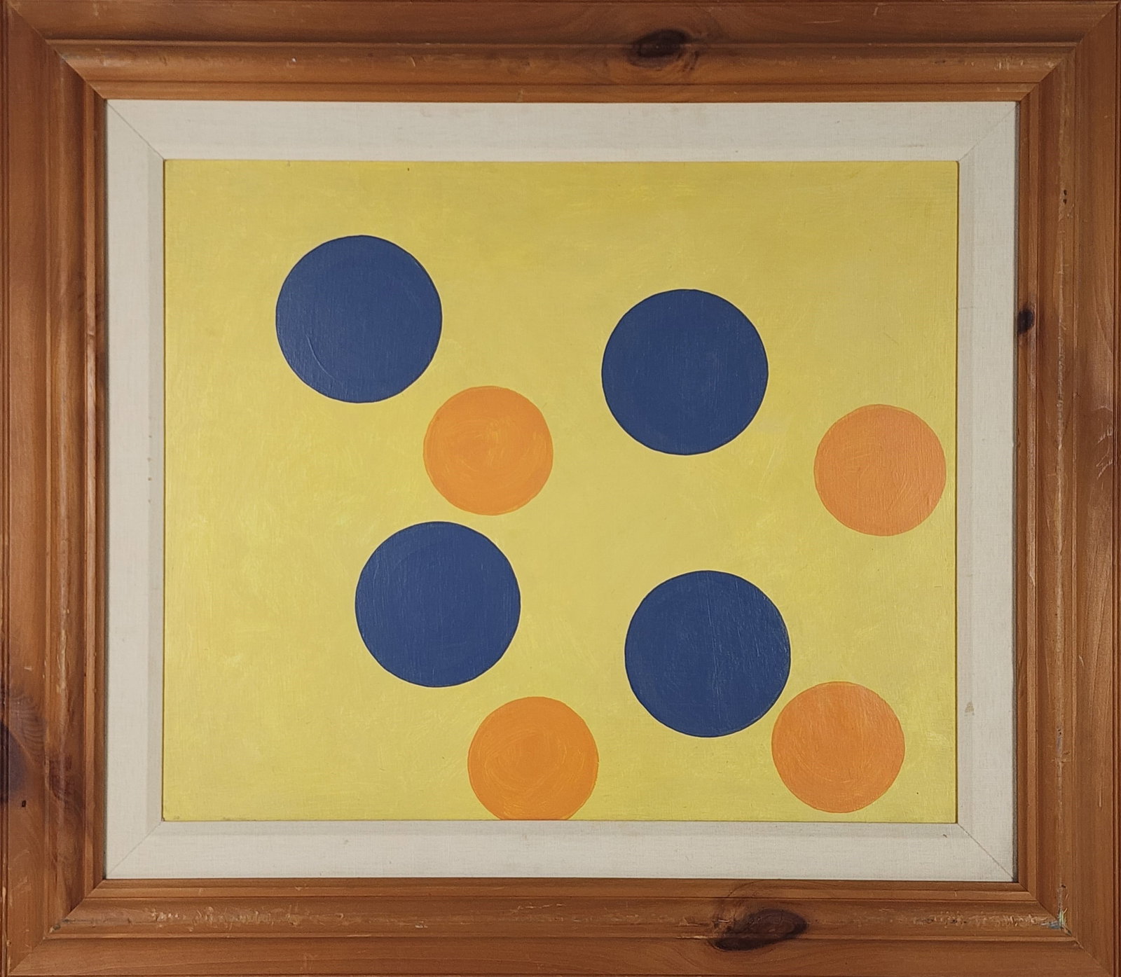Thomas Victor Downing (1928-1985) Untitled, Signed Downing and dated 1961Painting, Oil on canvas,: Thomas Victor Downing (1928-1985) Untitled, Signed Downing and dated 1961Painting, Oil on canvas, 20" x 24", Framed-29 1/2" x 33 1/2', Note: Downing was an influential American abstract painter and a 