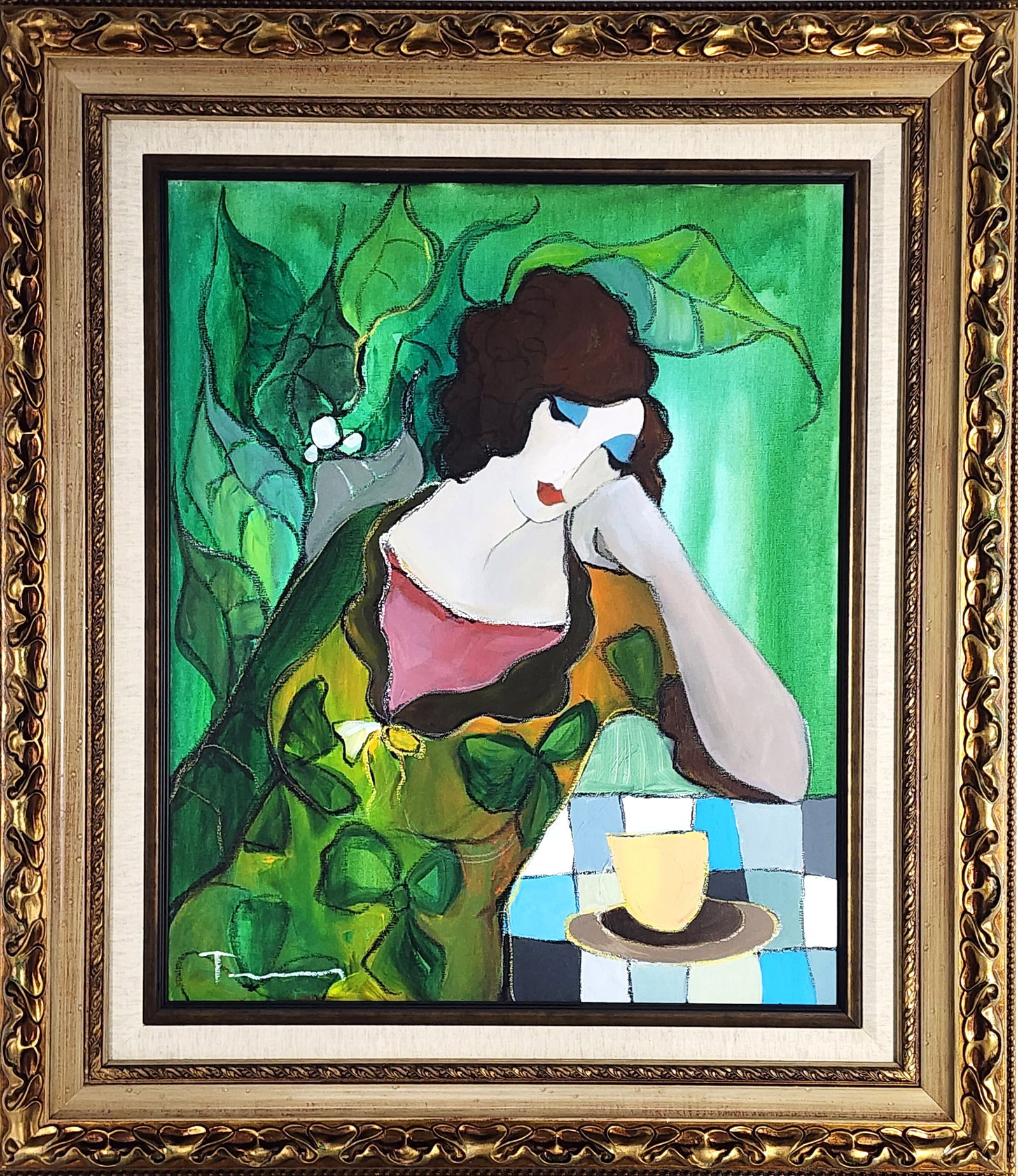 Itzchak Tarkay (Yugoslavian, 1935-2012) Asleep at Noon, Signed lower left, Acrylic on canvas, 28 (1 of 7)